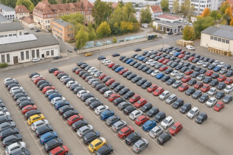 Parkplatz nahe Flughafen Nürnberg
